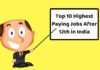 Top 10 Highest Paying Jobs After 12th in India