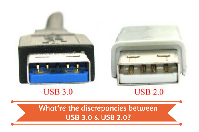 What are the discrepancies between USB 3.0 & USB 2.0