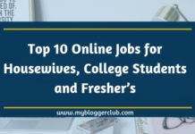 Top 10 Online Jobs for Housewives, College Students and Freshers