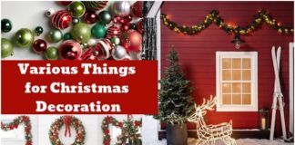 6 Various Things you can use for Christmas decoration