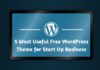 5 Most Useful Free WordPress Theme for Start Up Business