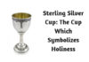 Sterling Silver Cup- The Cup Which Symbolizes Holiness