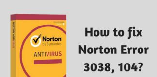 How to fix Norton Error 3038, 104