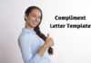 Compliment letter template