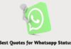 Best Quotes for Whatsapp Status