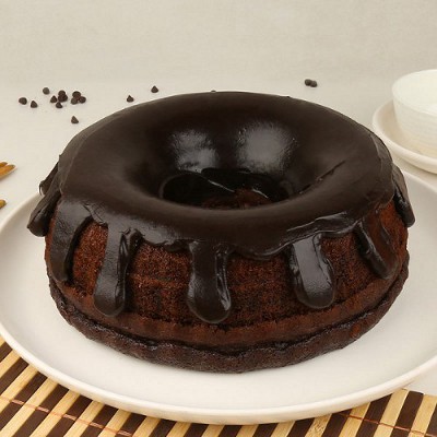 Choco Mocha Doughnut Cake