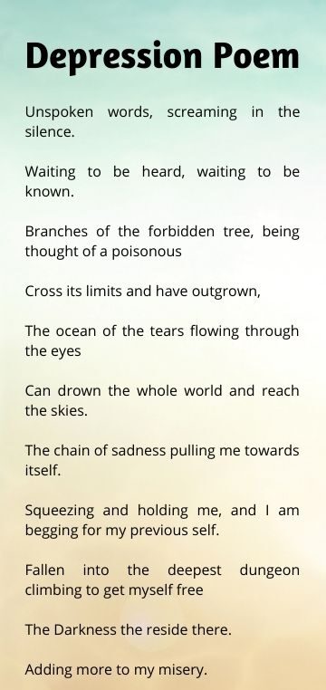 Depression Poem by aatika naim