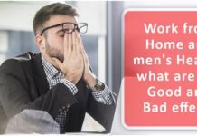 Work from home and mens health - what are the good and bad effects