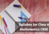 Syllabus for Class 6 Mathematics CBSE