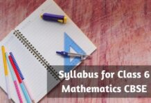 Syllabus for Class 6 Mathematics CBSE