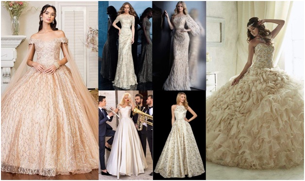 Gold Dresses for Women - Get a Unique Bridal Look