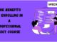 the benefits of enrolling in a professional sdet course